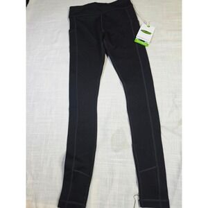 Cariloha Bamboo Fit Womens Black Athletic Leggings XS WP000069A Pockets NWT